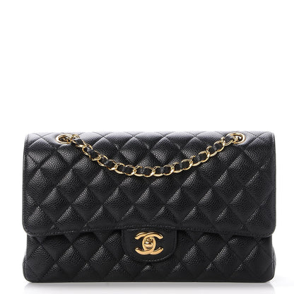 Chanel Caviar Quilted Medium Double Flap Black 1 of 10