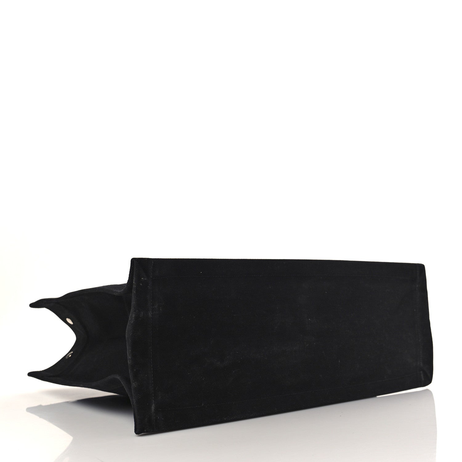 Saint Laurent Linen Calfskin Rive Gauche Tote Black 3 of 7