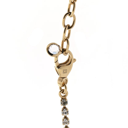 Gucci Metal Crystal Pearl Blondie Necklace Gold 5 of 7