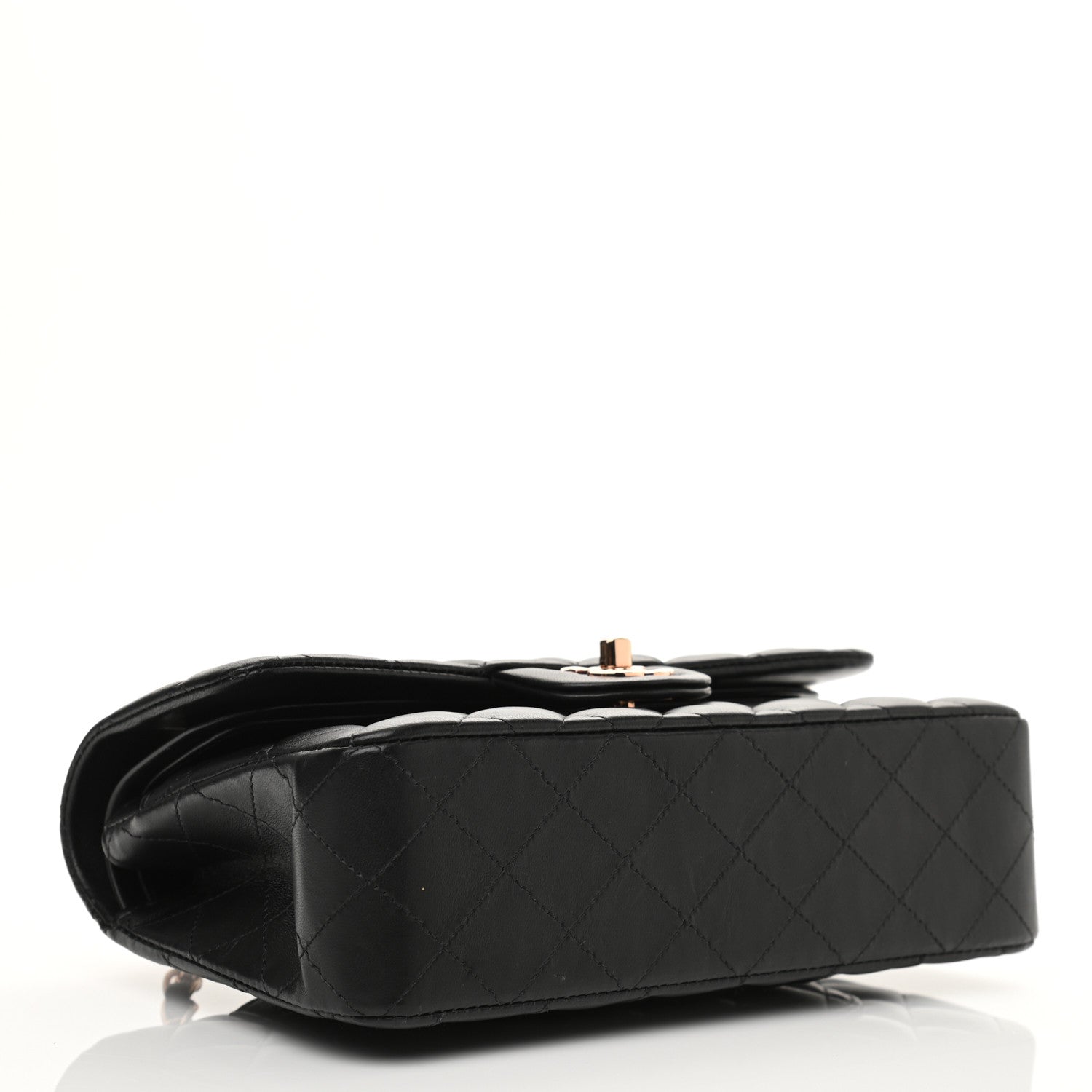Chanel Lambskin Quilted Small Double Flap Black 4 of 14