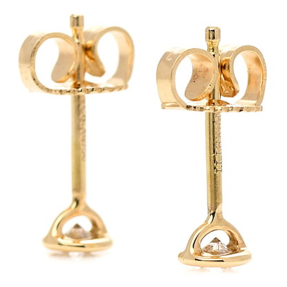Tiffany 18K Yellow Gold Diamond .16ctw Elsa Peretti Diamonds By The Yard Earrings 5 of 6