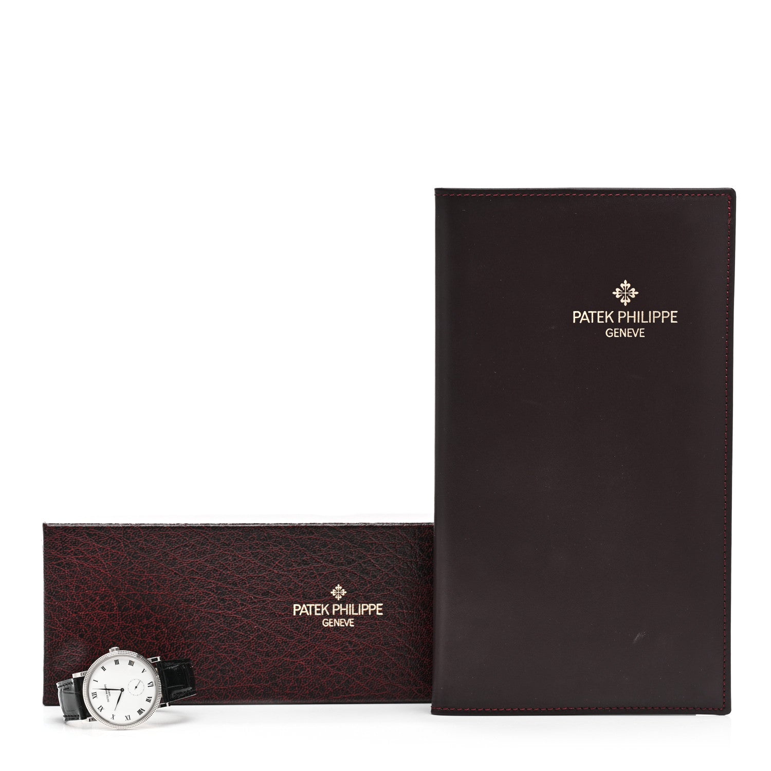 Patek Philippe 18K White Gold Alligator 33mm Calatrava Manual Winding Watch 3919G-001 5 of 5