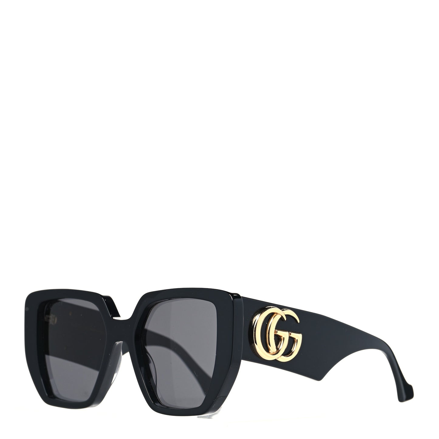 Acetate Square Frame Sunglasses GG0956S Black