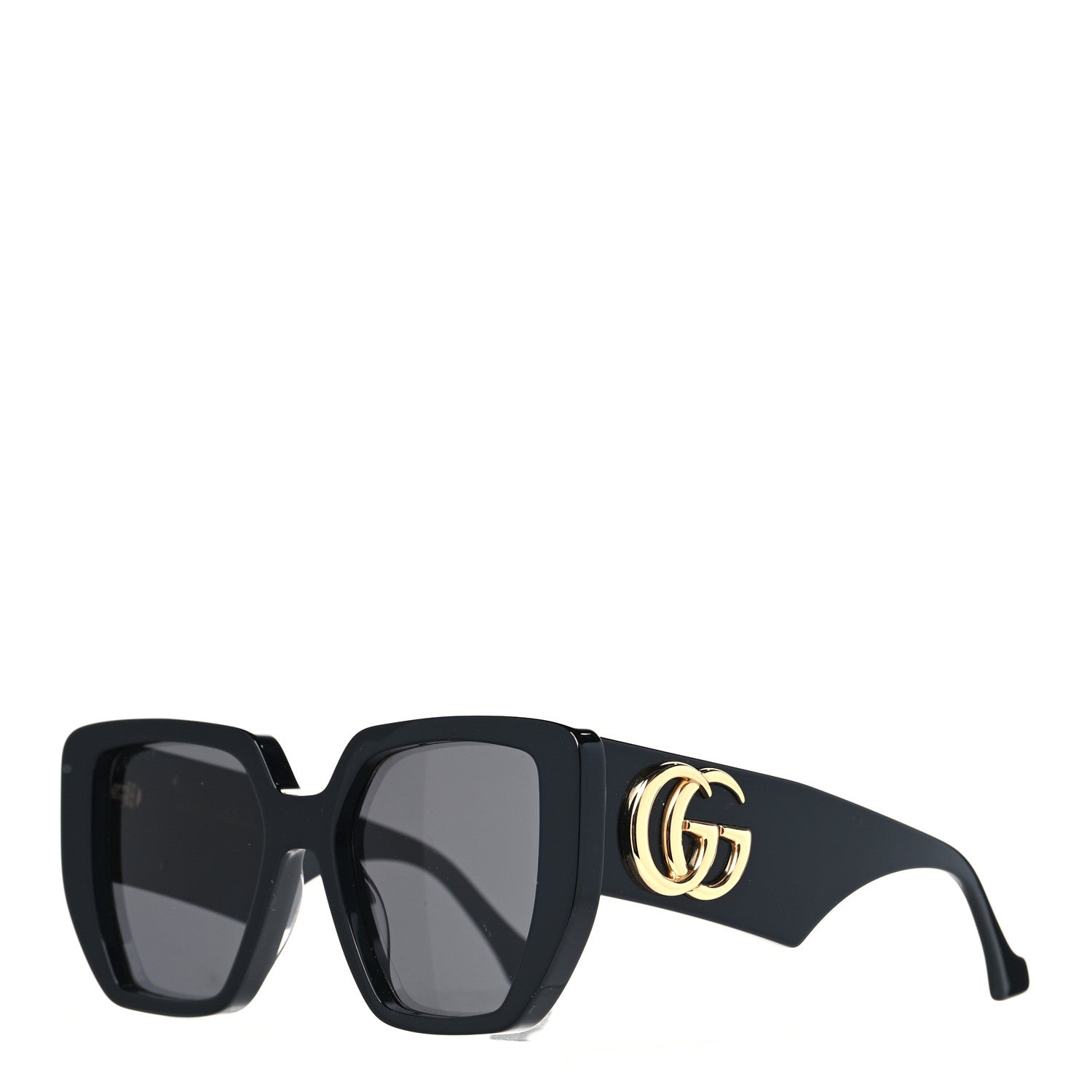 Gucci Acetate Square Frame Sunglasses GG0956S Black 1 of 8
