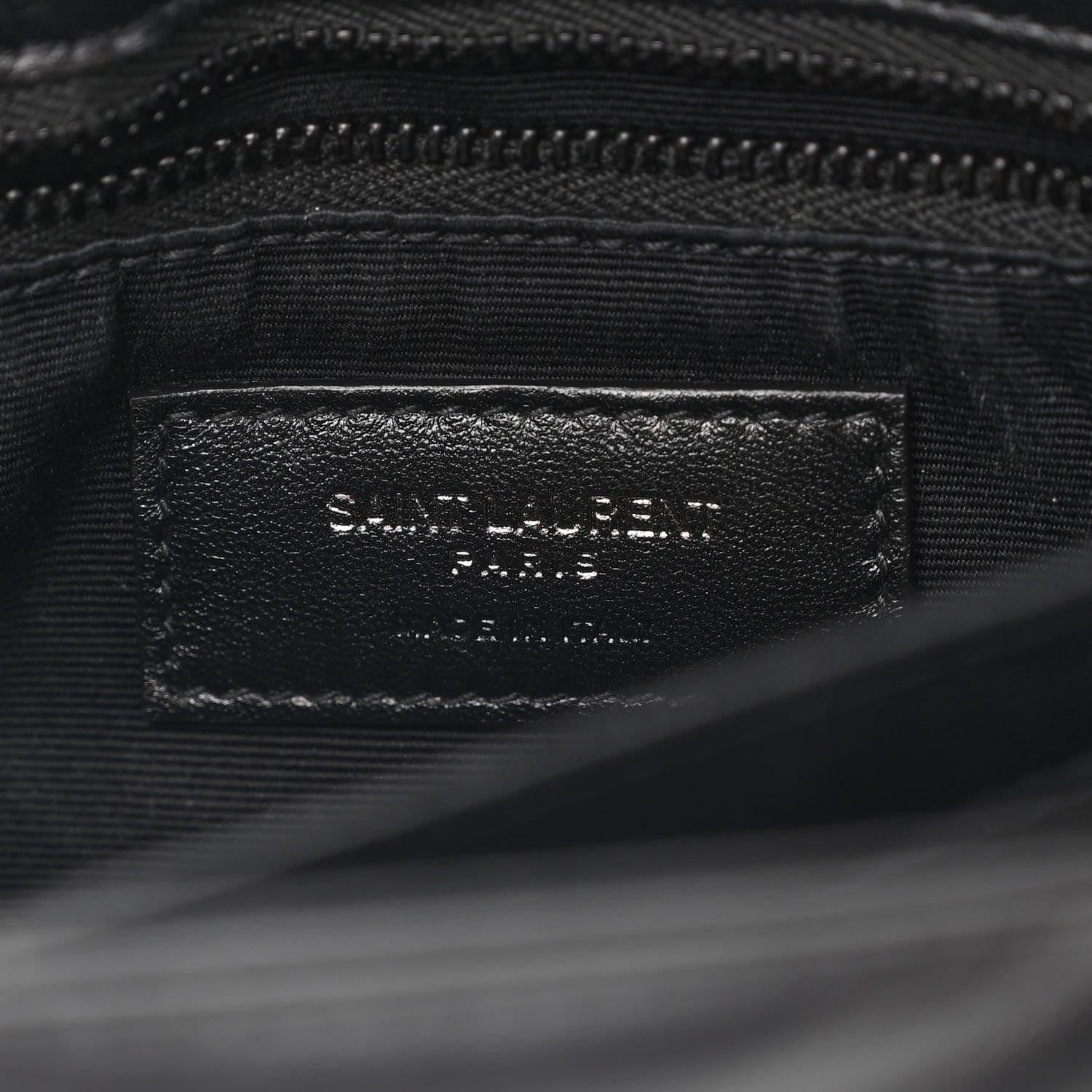 Saint Laurent Calfskin Y Quilted Monogram Monochrome Toy Loulou Crossbody Bag Black 5 of 12