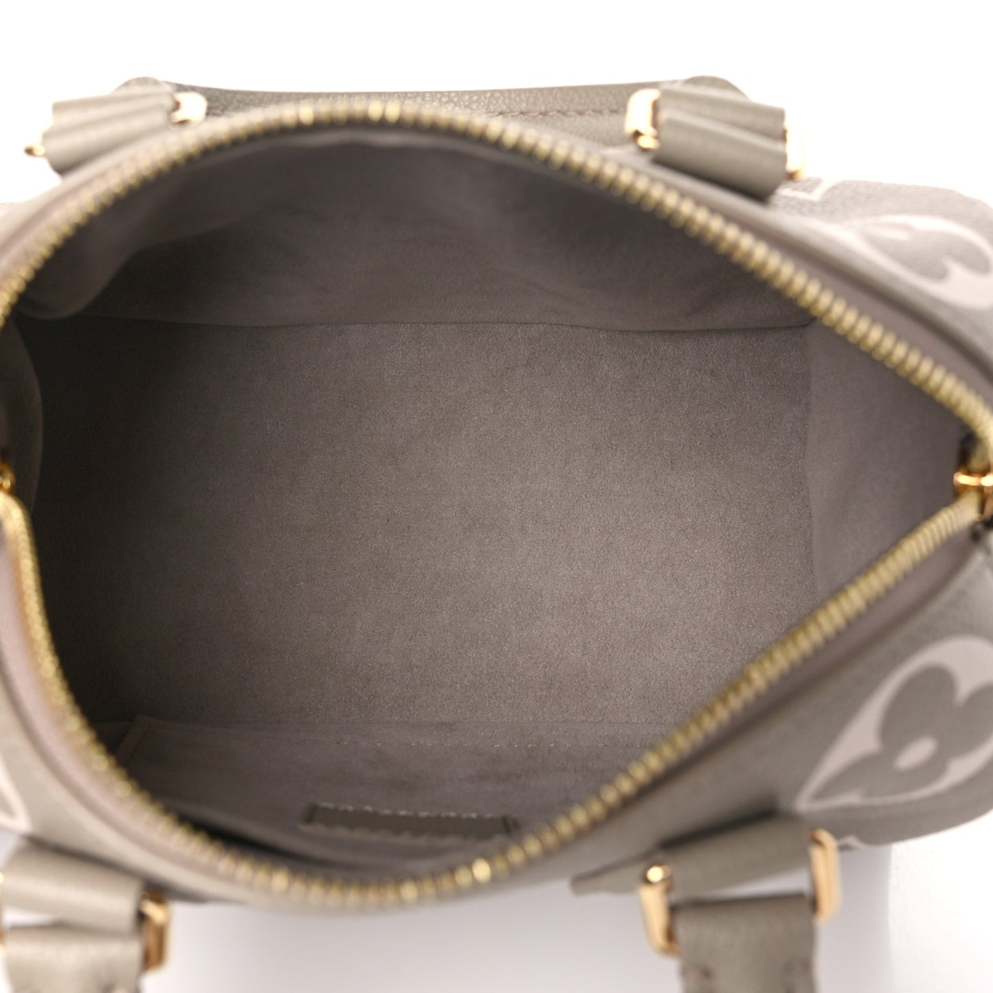 Empreinte Monogram Giant Speedy Bandouliere 20 Creme Beige