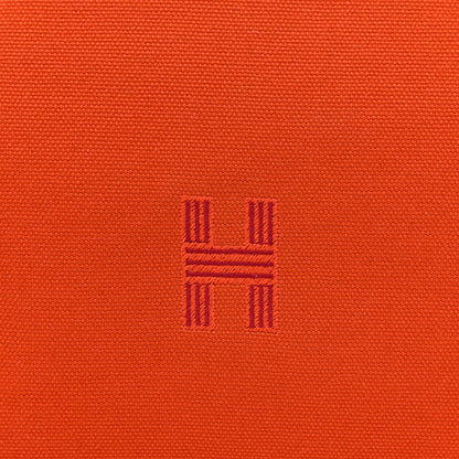 Hermes Canvas Large Bride-A-Brac Pouch Orange Feu Burgundy 7 of 15