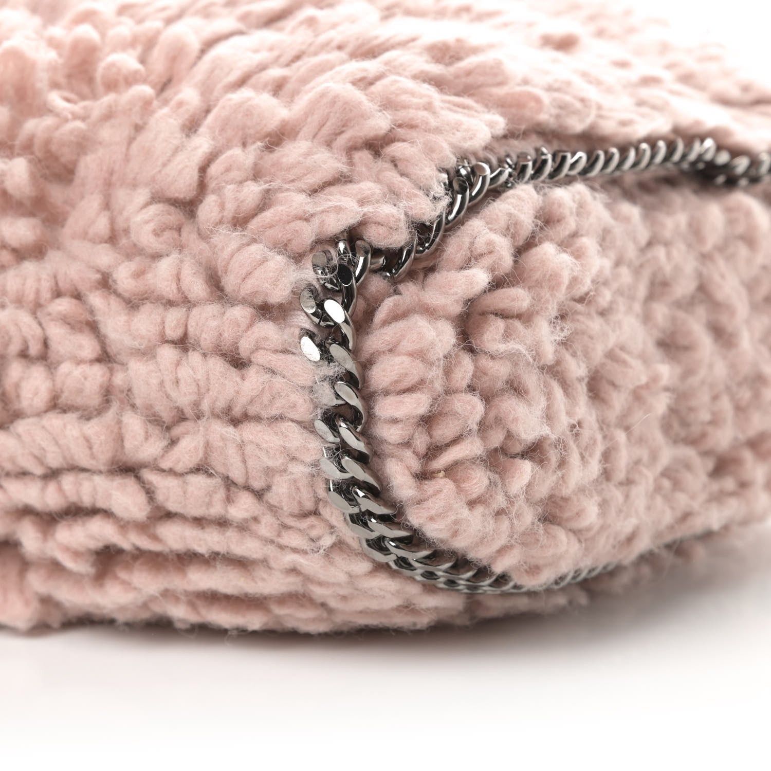 Stella McCartney Wool Fur Small Falabella Tote Pink 10 of 11