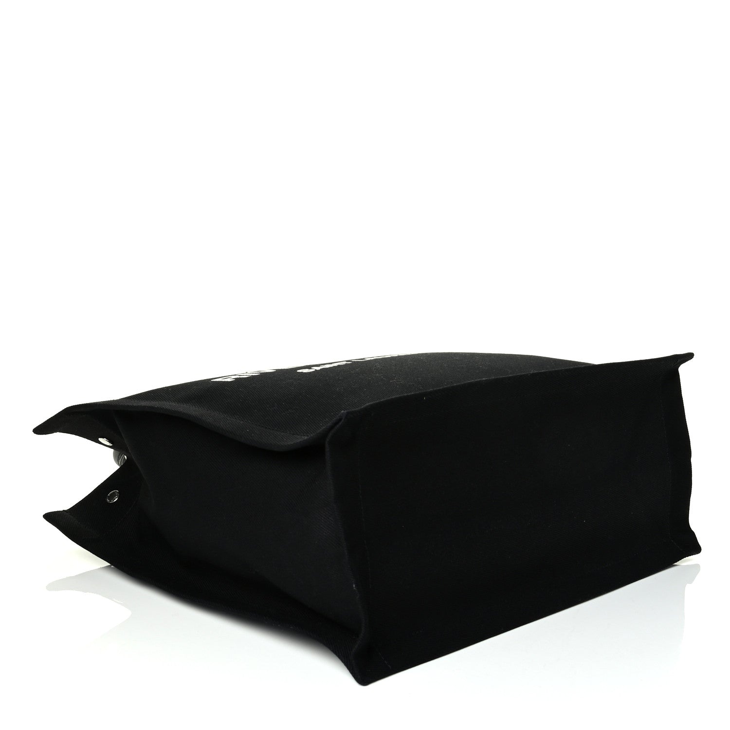 Saint Laurent Linen Calfskin Rive Gauche North South Tote Black 3 of 5