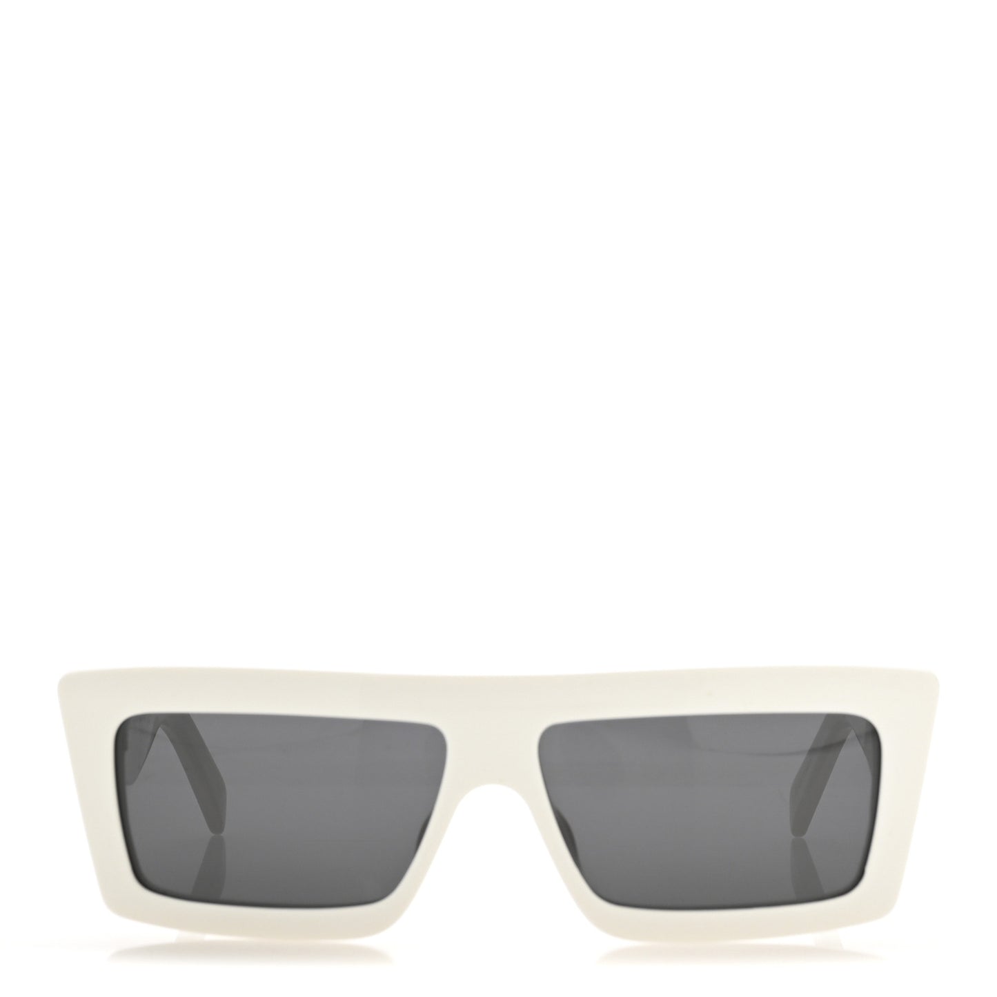 Acetate Monochroms Square Sunglasses CL40214U White