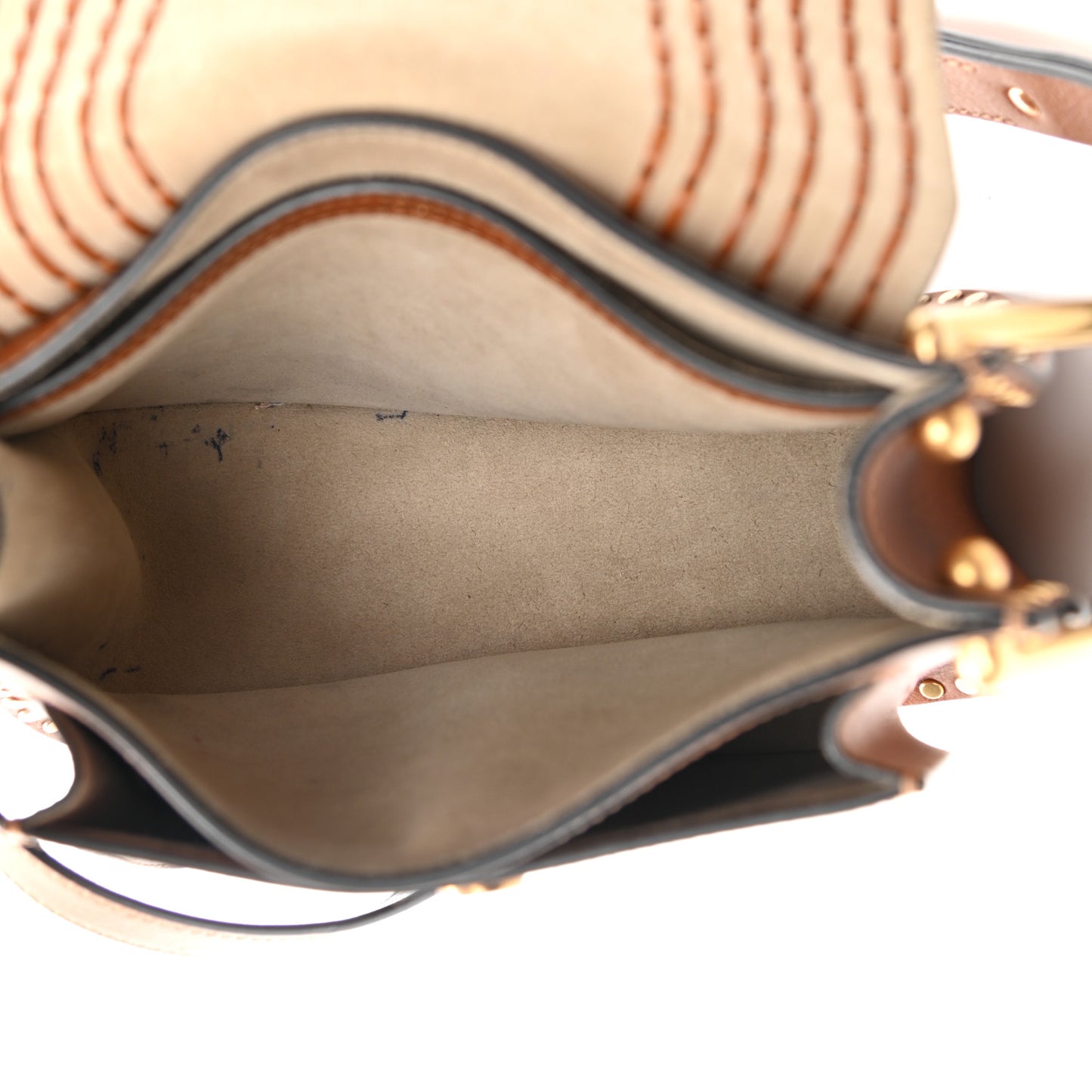 Calfskin Braided Small Hudson Shoulder Bag Caramel