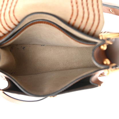 Chloe Calfskin Braided Small Hudson Shoulder Bag Caramel 5 of 17