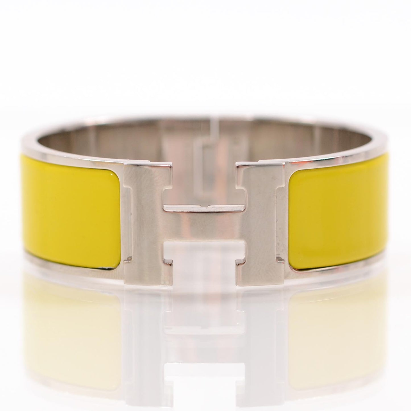 Enamel Wide Clic Clac H Bracelet Yellow