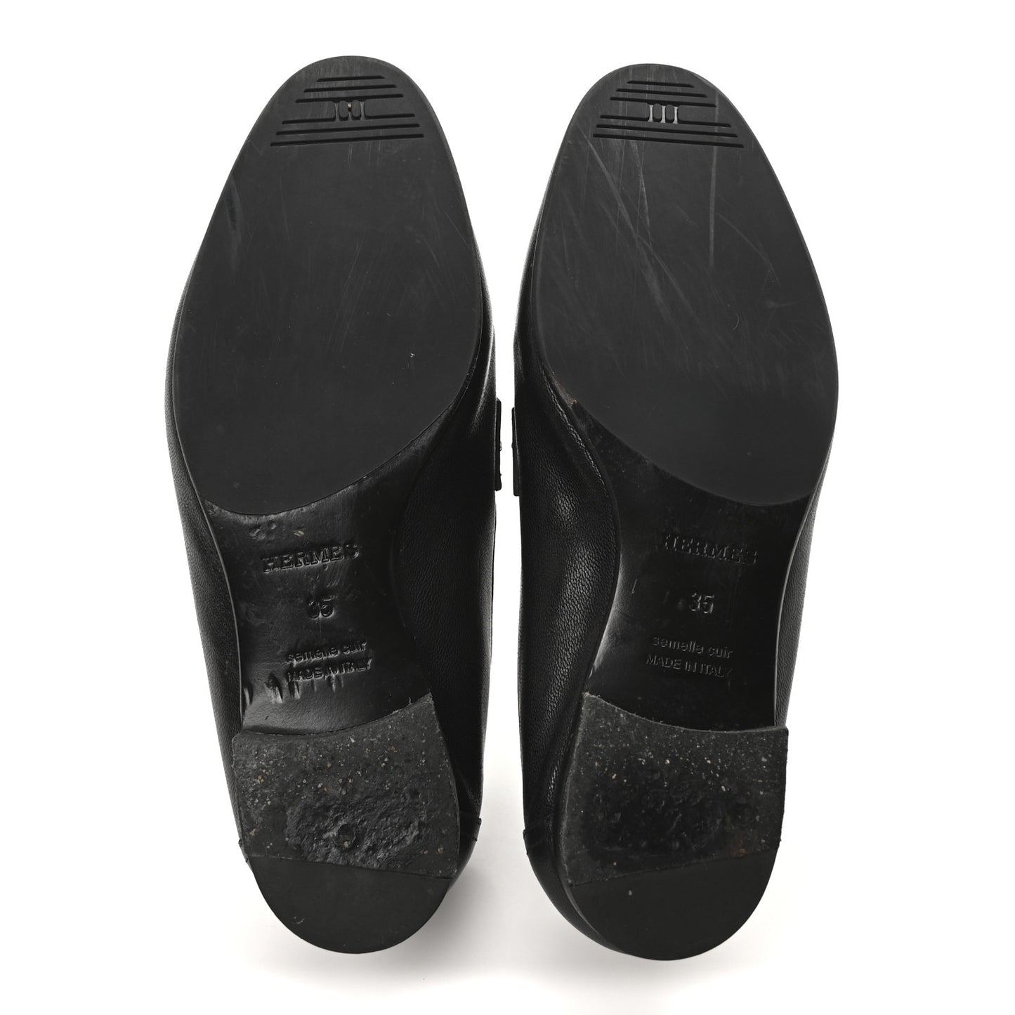 Goatskin Womens Paris Loafers 35 Black