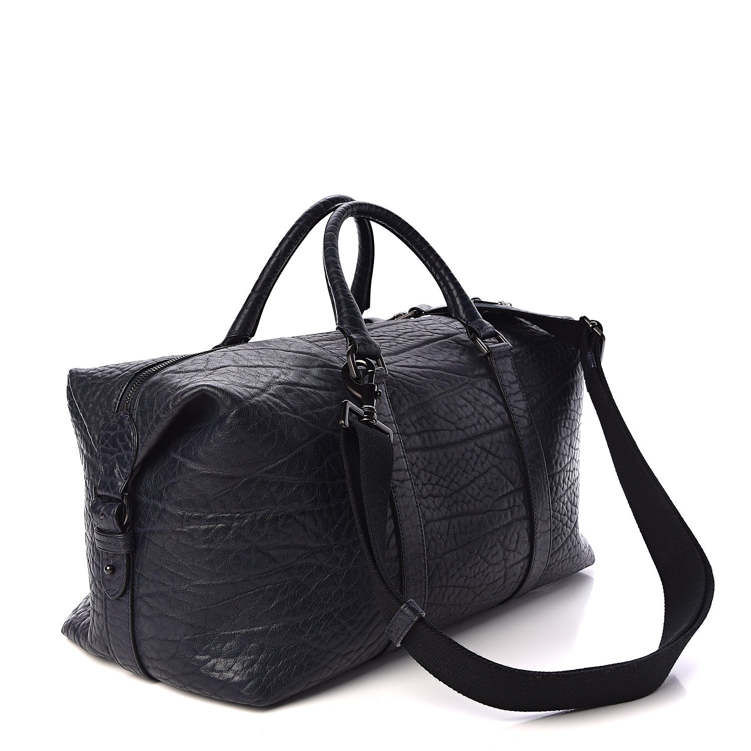 Mulberry Shrunken Calfskin Small Clipper Midnight Blue 3 of 9