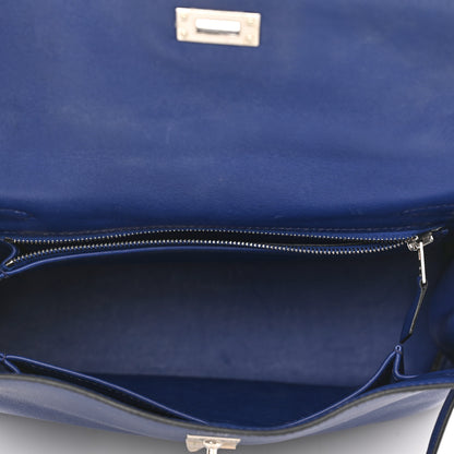 Hermes Swift Kelly Retourne 25 Bleu Saphir 5 of 12