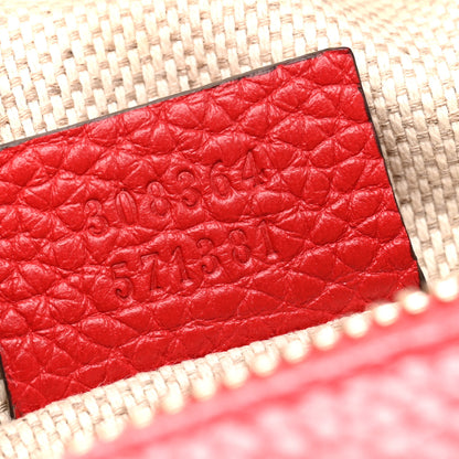 Gucci Pebbled Calfskin Small Soho Disco Bag Tabasco Red 7 of 14