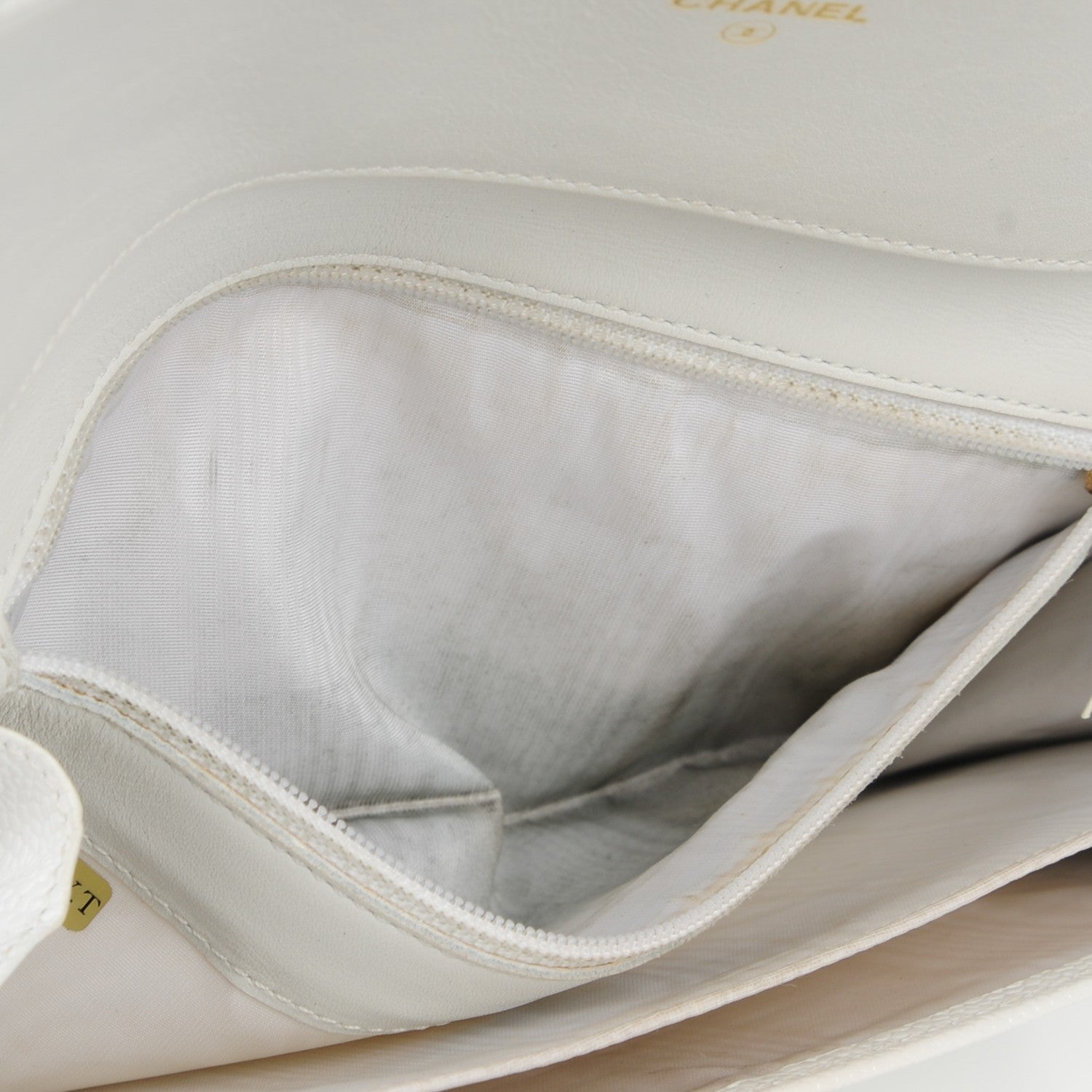 Chanel Caviar Timeless CC Wallet White 2 of 13