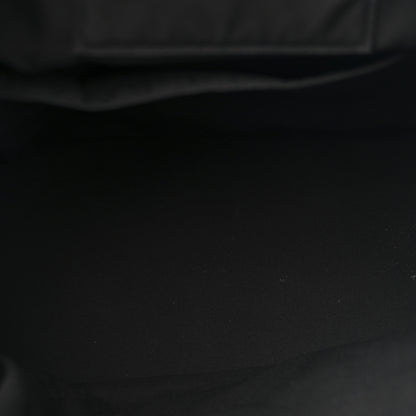 Saint Laurent Canvas Signature Embroidered City Backpack Black 5 of 12
