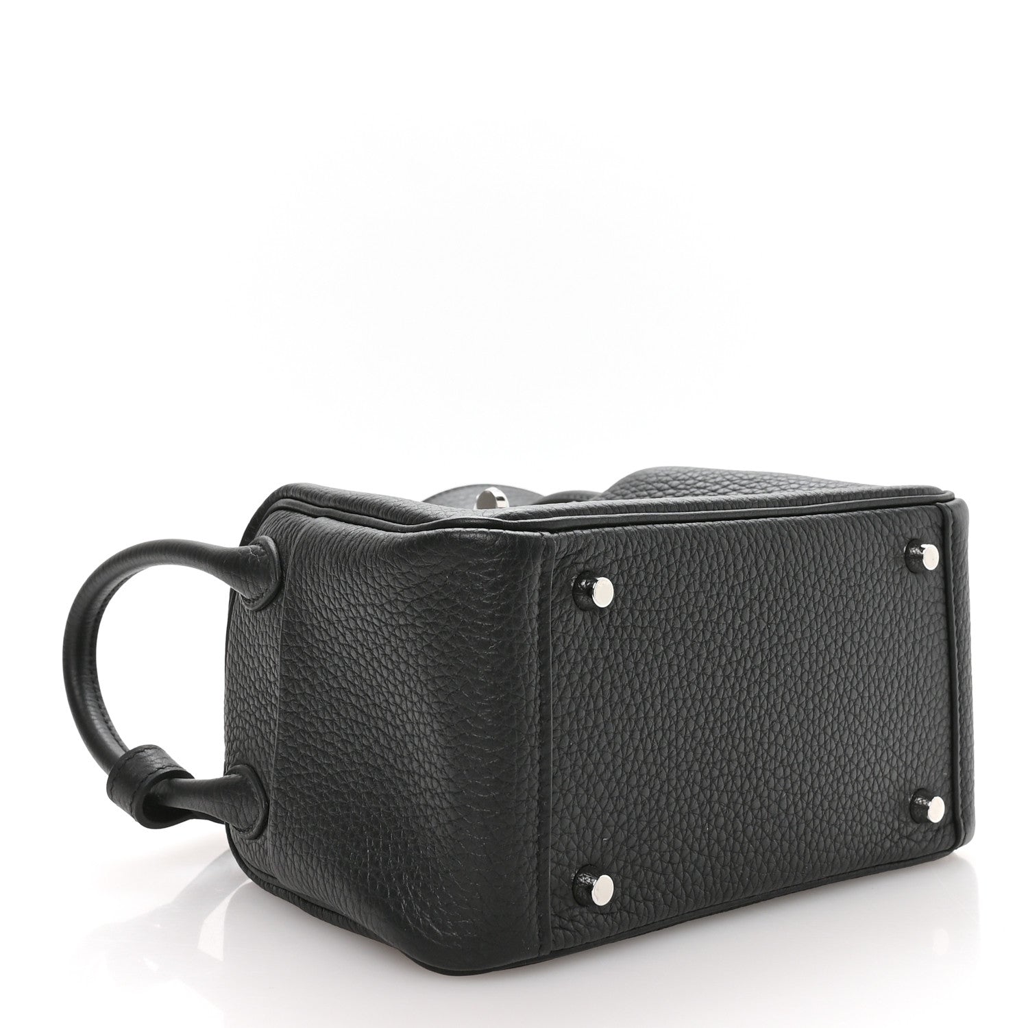 Hermes Taurillon Clemence Mini Lindy 20 Black 4 of 11