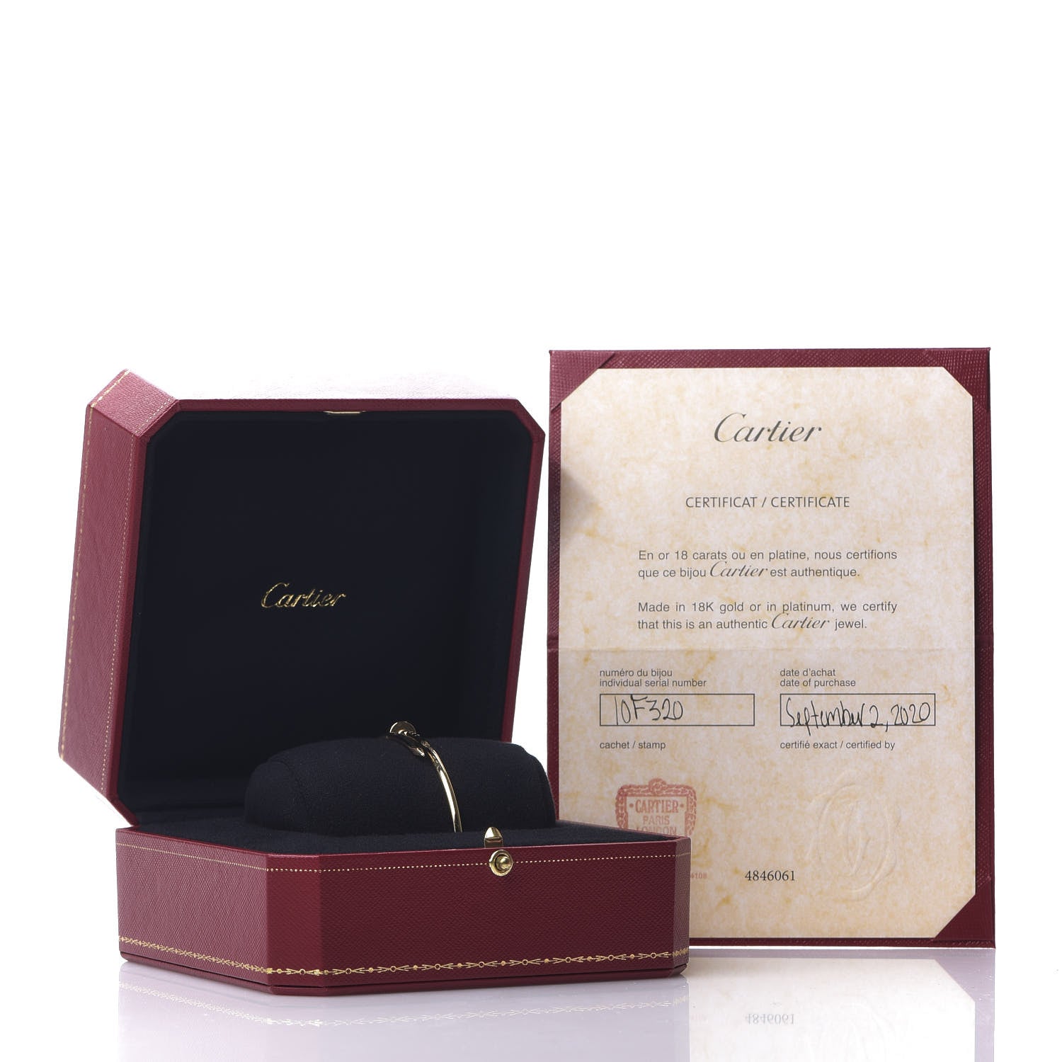 Cartier 18K Yellow Gold Small Juste Un Clou Bracelet 18 4 of 4