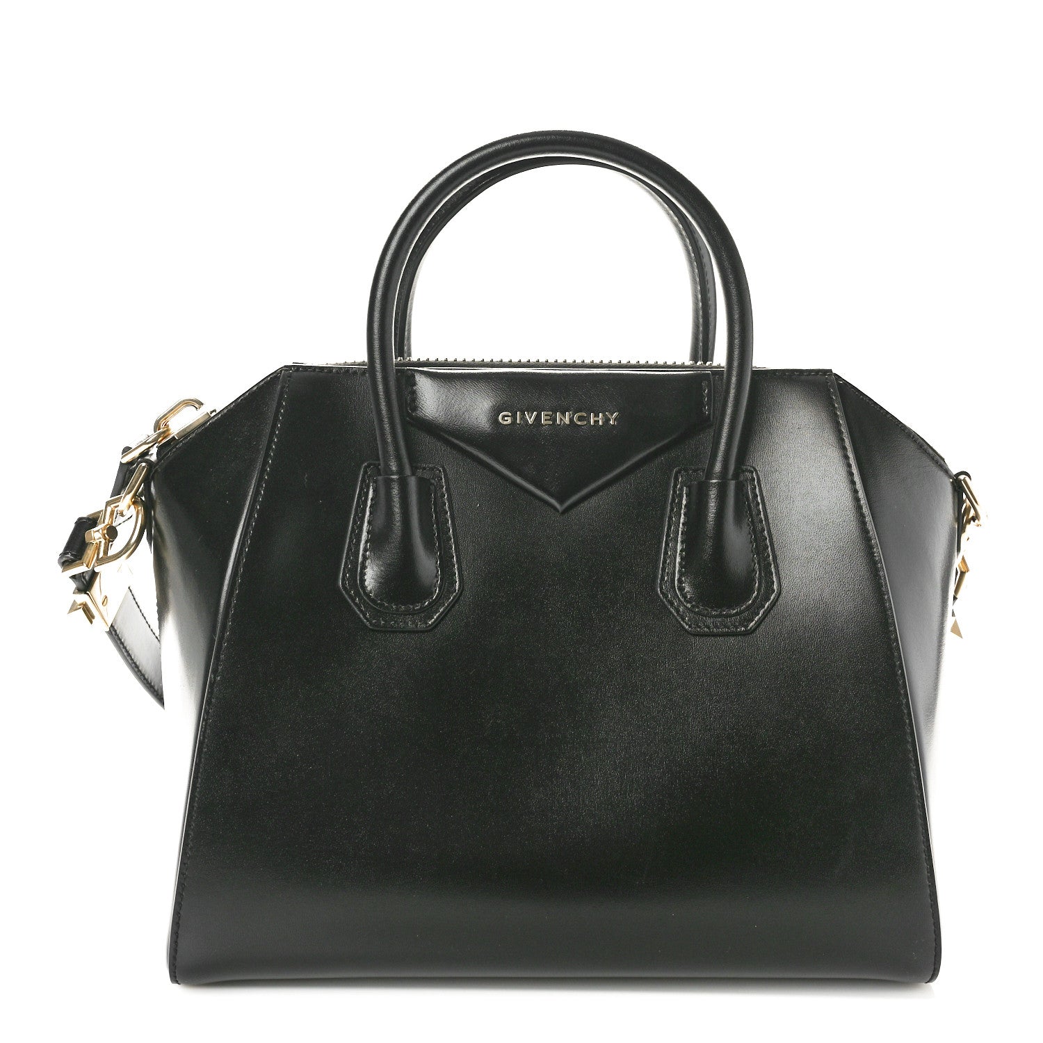 Givenchy Shiny Lord Calfskin Small Antigona Black 1 of 9