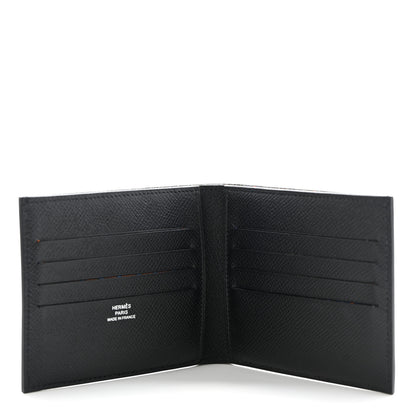 Hermes Epsom Citizen Twill Compact Wallet Black 5 of 10