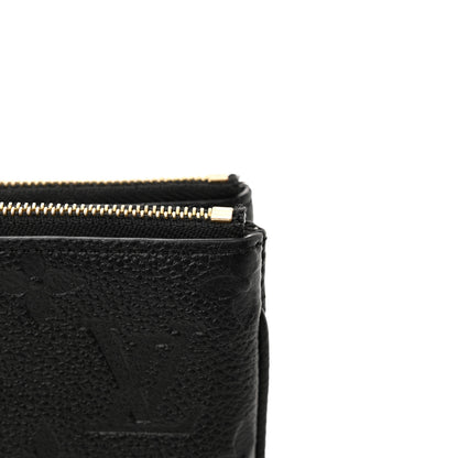 Louis Vuitton Empreinte Double Zip Pochette Black 11 of 14