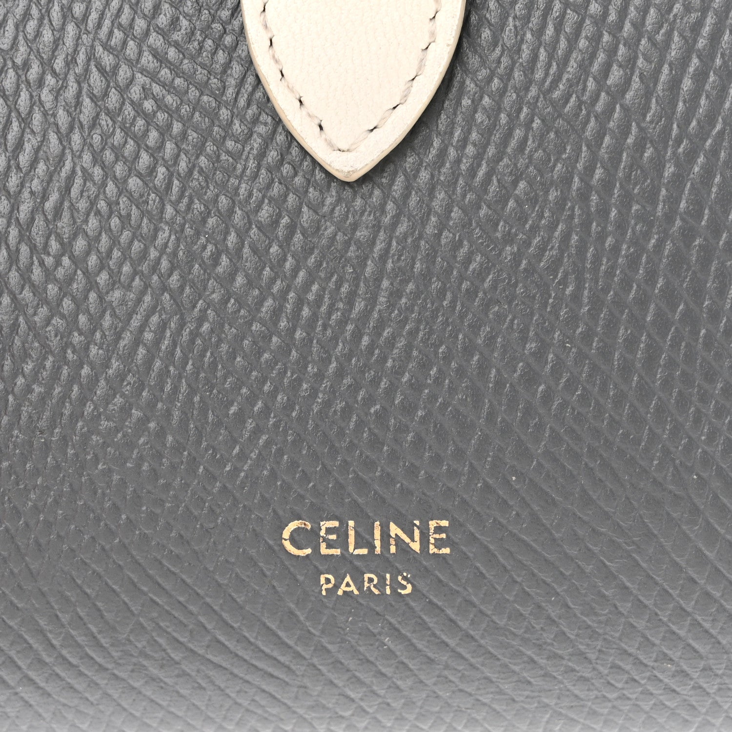 Celine Grained Calfskin Medium Multifunction Strap Wallet Grey Chalk 7 of 12