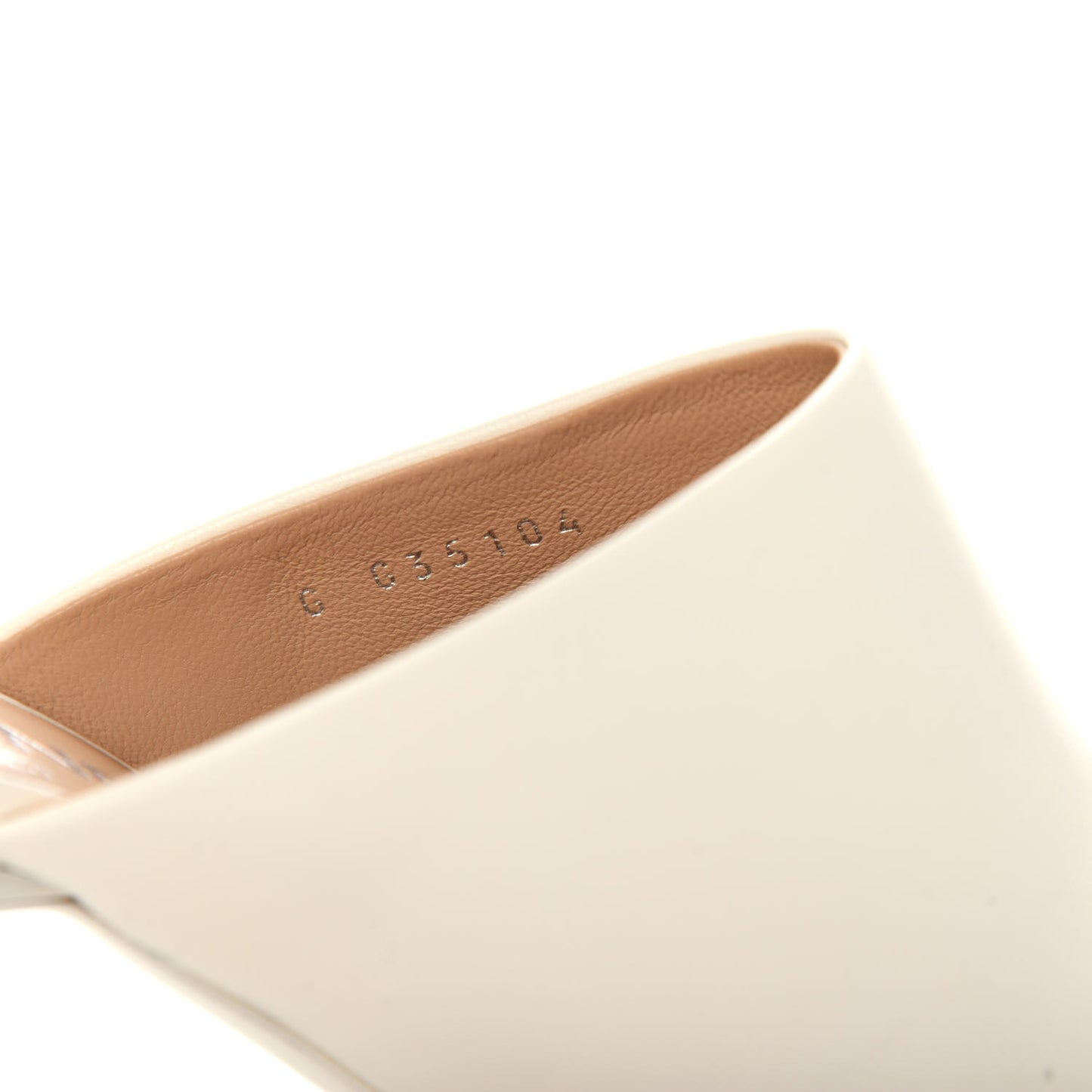 Lambskin Cap Toe Mules 38.5 Ivory Black