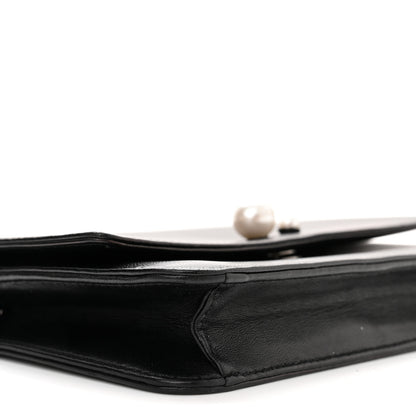 Christian Dior Smooth Lambskin Tribale Chain Wallet Black 9 of 10