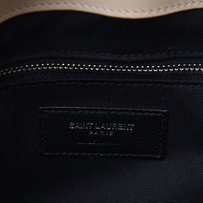 Saint Laurent Calfskin Y Quilted Monogram Large Loulou Shopper Nude Powder 8 of 8