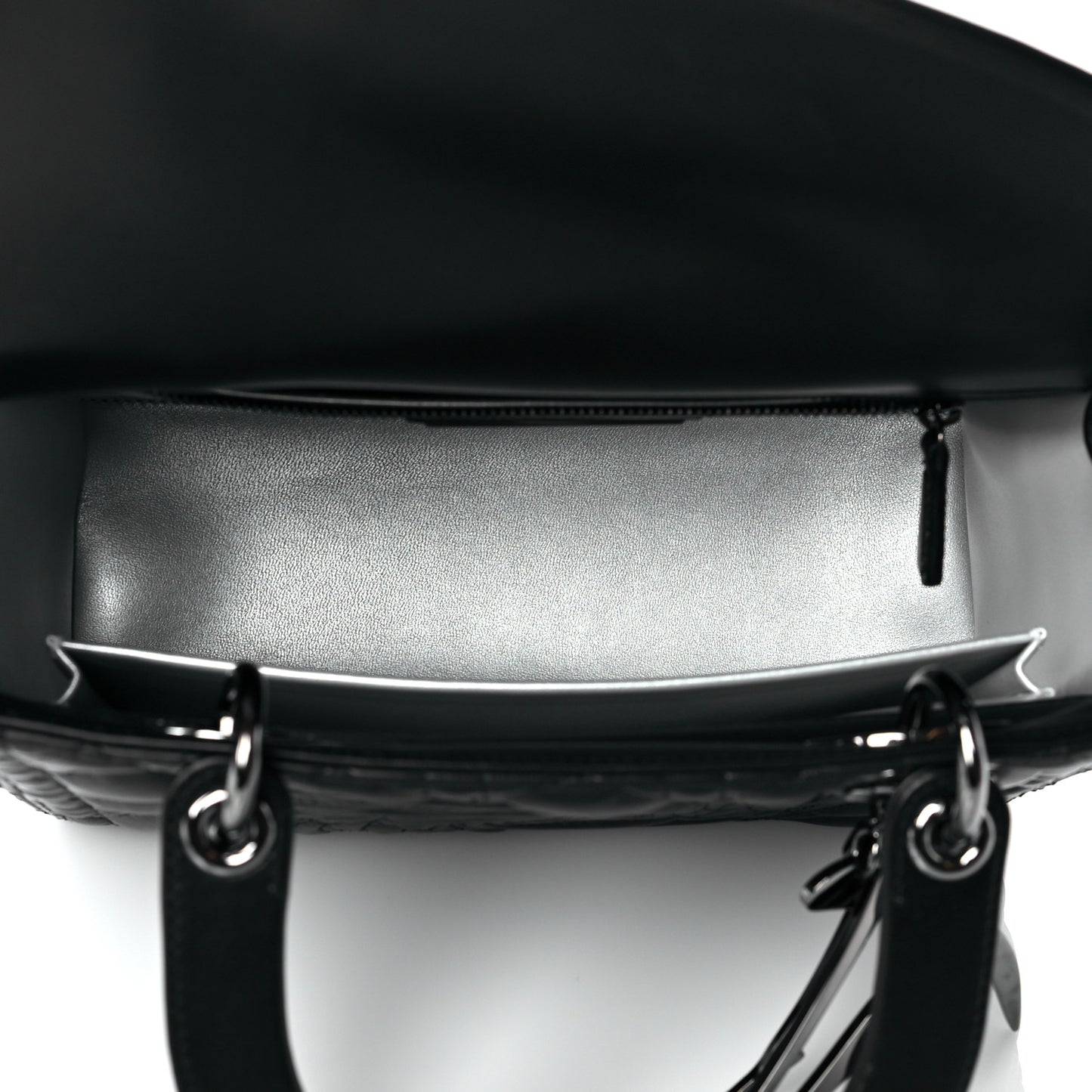 Lambskin Cannage Embossed Medium Recycle Group Lady Dior Art 5 Black