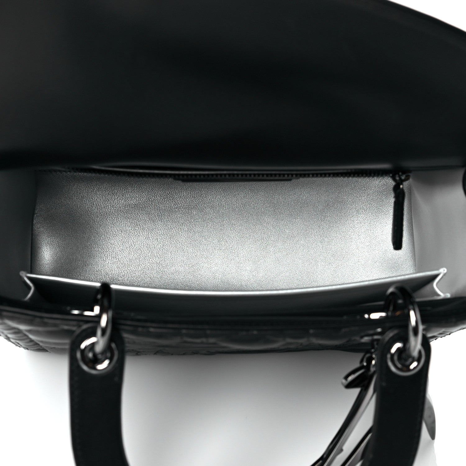Christian Dior Lambskin Cannage Embossed Medium Recycle Group Lady Dior Art 5 Black 5 of 9