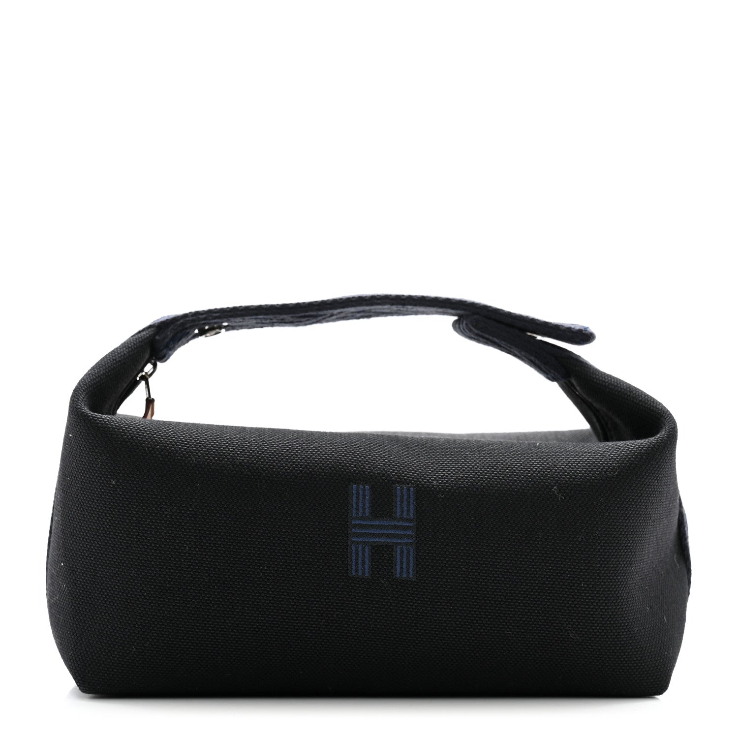 Hermes Canvas Small Bride-A-Brac Pouch Black Bleu Nuit 1 of 6