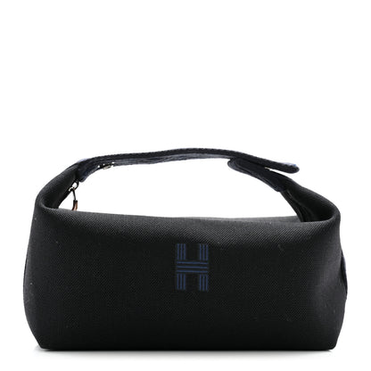Hermes Canvas Small Bride-A-Brac Pouch Black Bleu Nuit 1 of 6