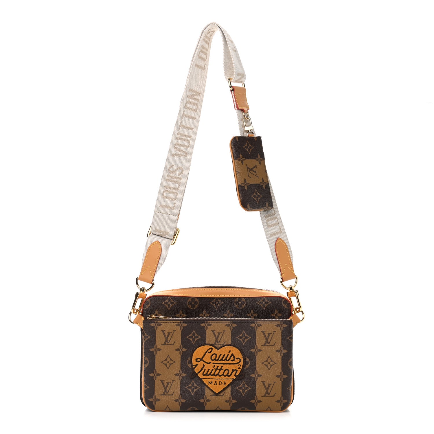 Louis Vuitton X NIGO Reverse Monogram Stripes Trio Messenger 1 of 10