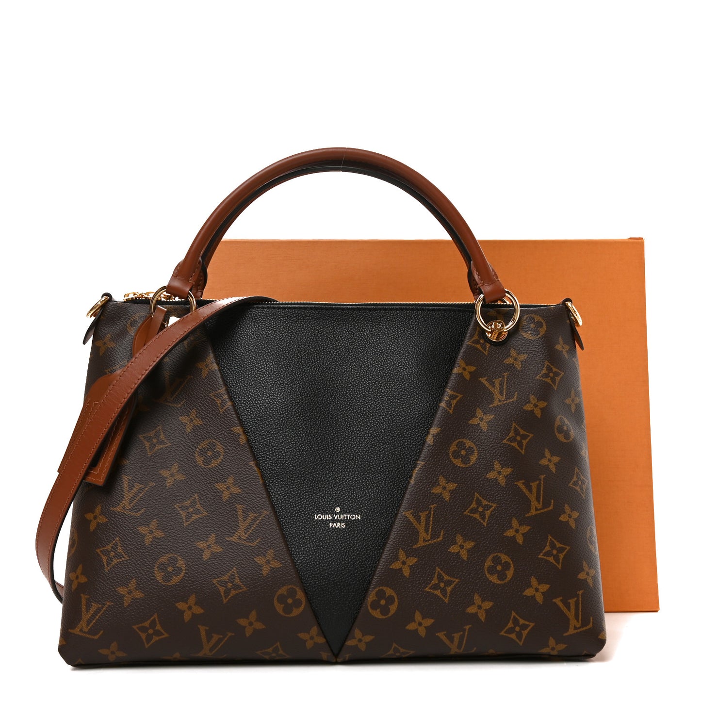 Monogram V Tote MM Black
