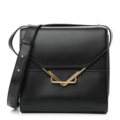 Bottega Veneta Box Calfskin Nappa Clip Bag Black 1 of 9