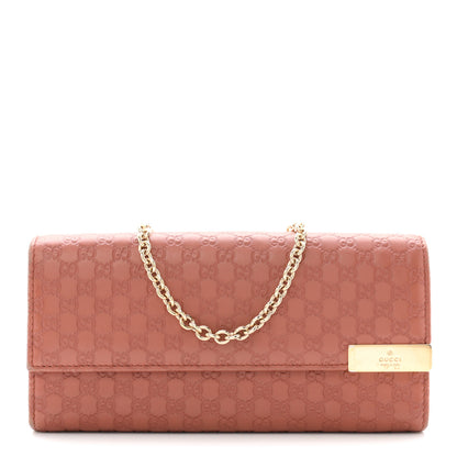 Gucci Guccissima Dice Chain Wallet Nude Pink 1 of 10