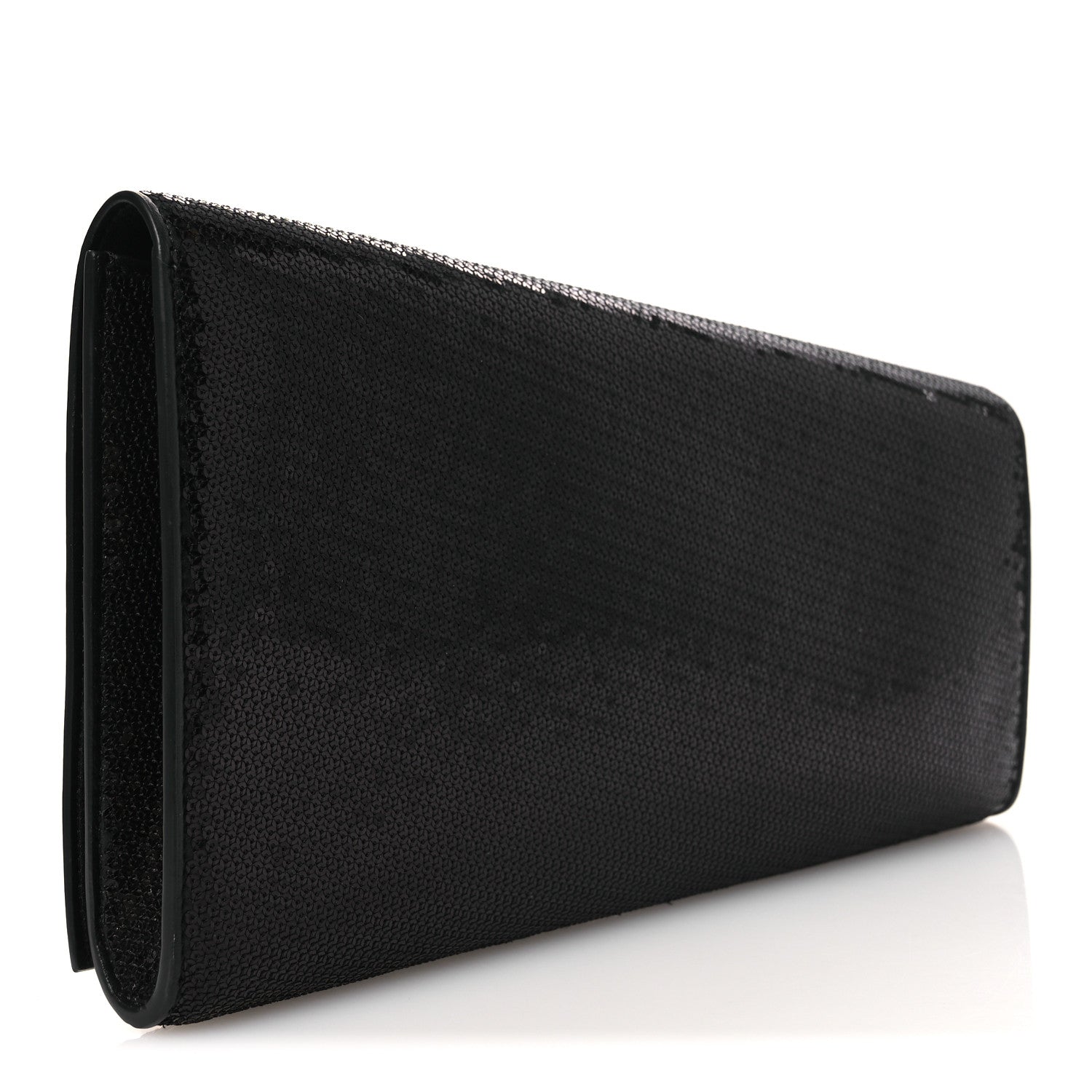 Celine Sequin Asymetric Clutch  Black White 3 of 10