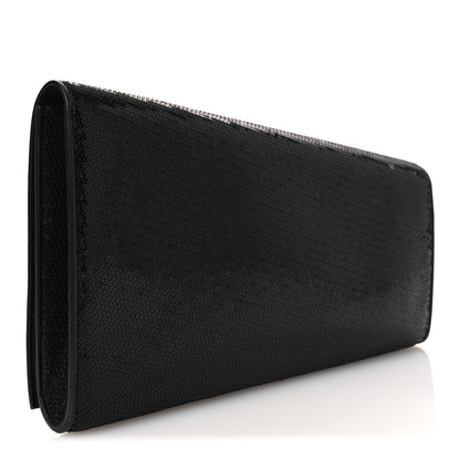 Celine Sequin Asymetric Clutch  Black White 3 of 10