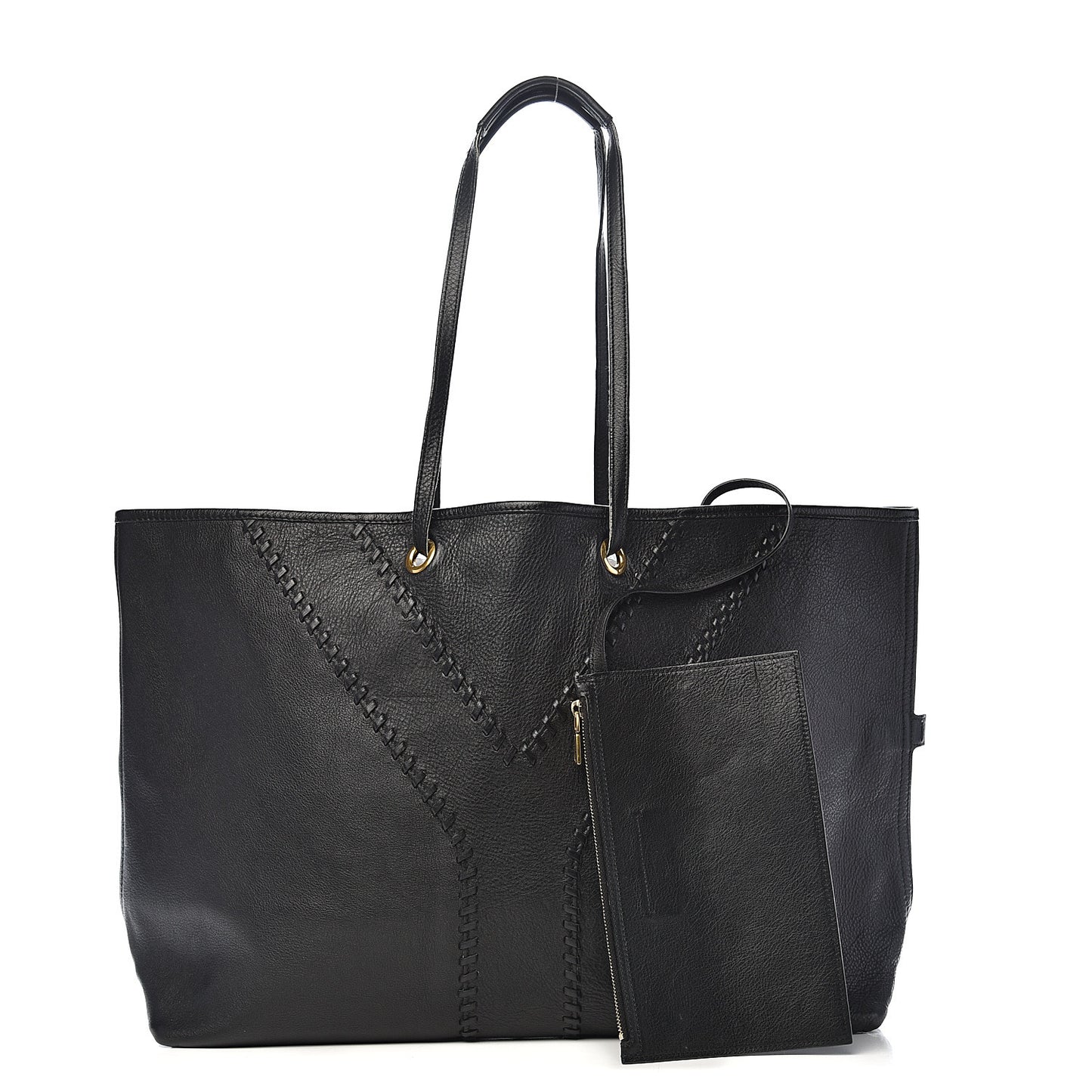 Calfskin Large Neo Double Reversible Tote Black