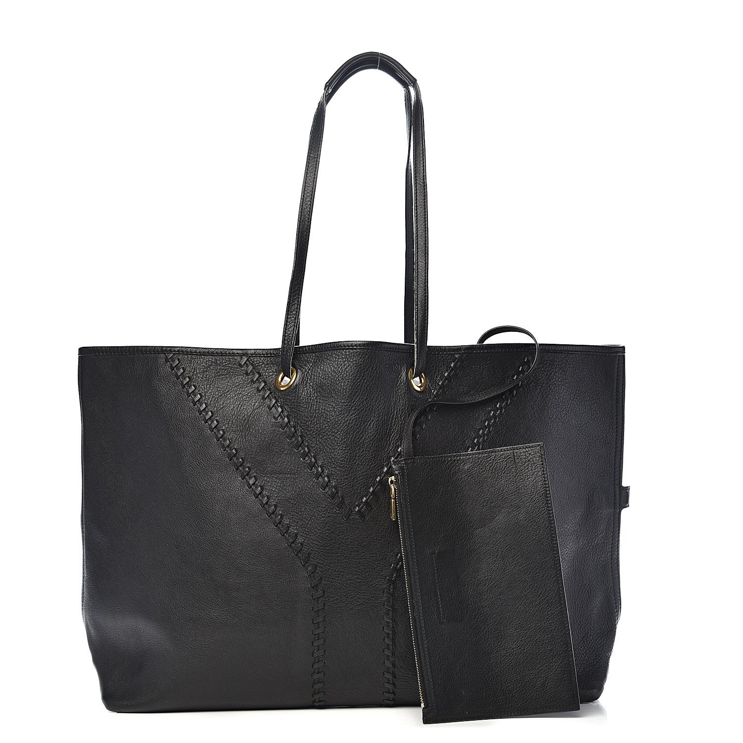 Saint Laurent Calfskin Large Neo Double Reversible Tote Black 1 of 15