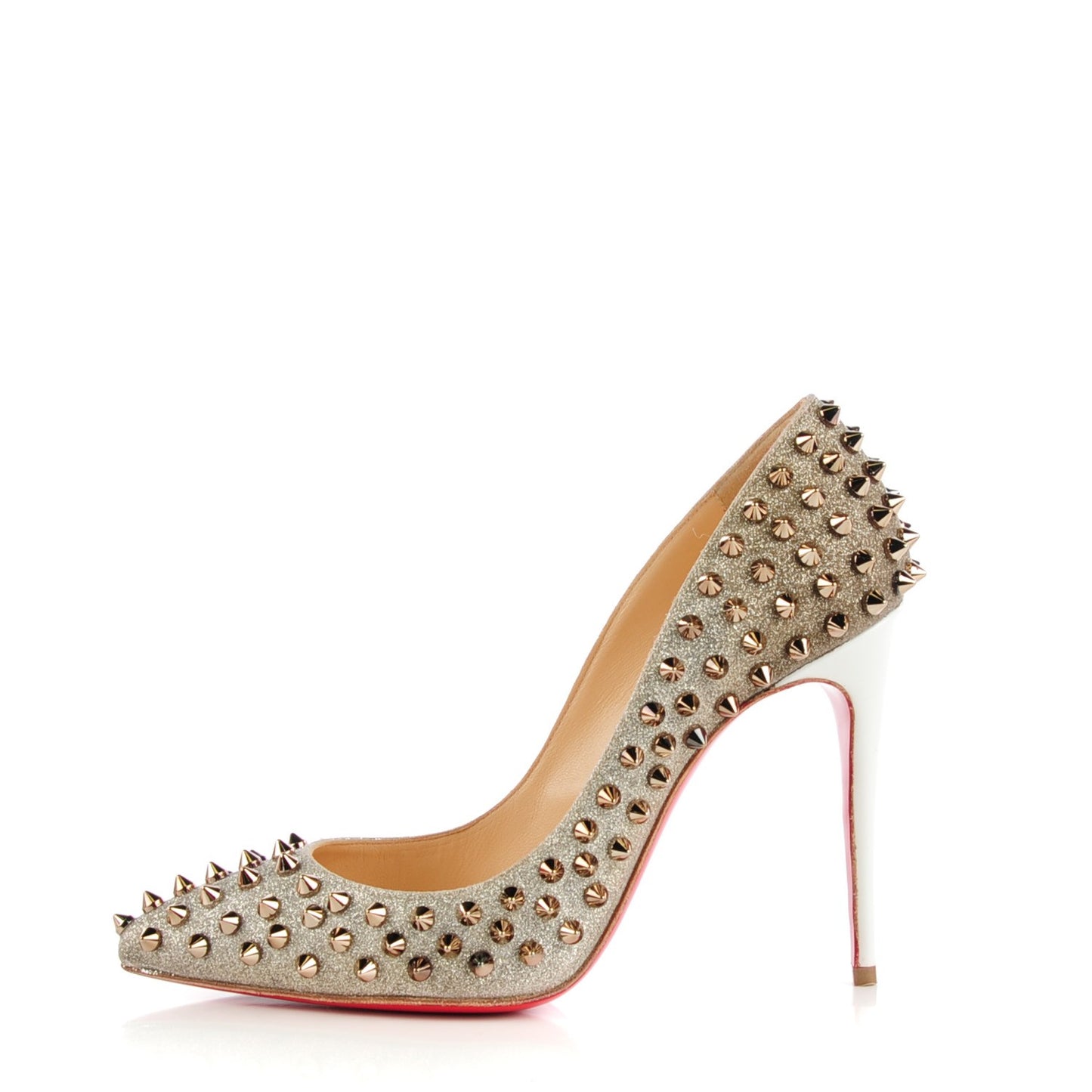 Glitter Follies Spikes 100 Pumps 36.5 Silver