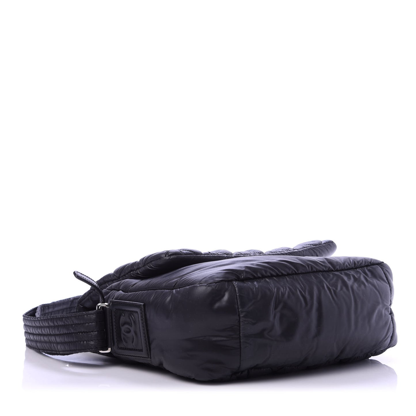 Nylon Small Coco Cocoon Messenger Bag Black