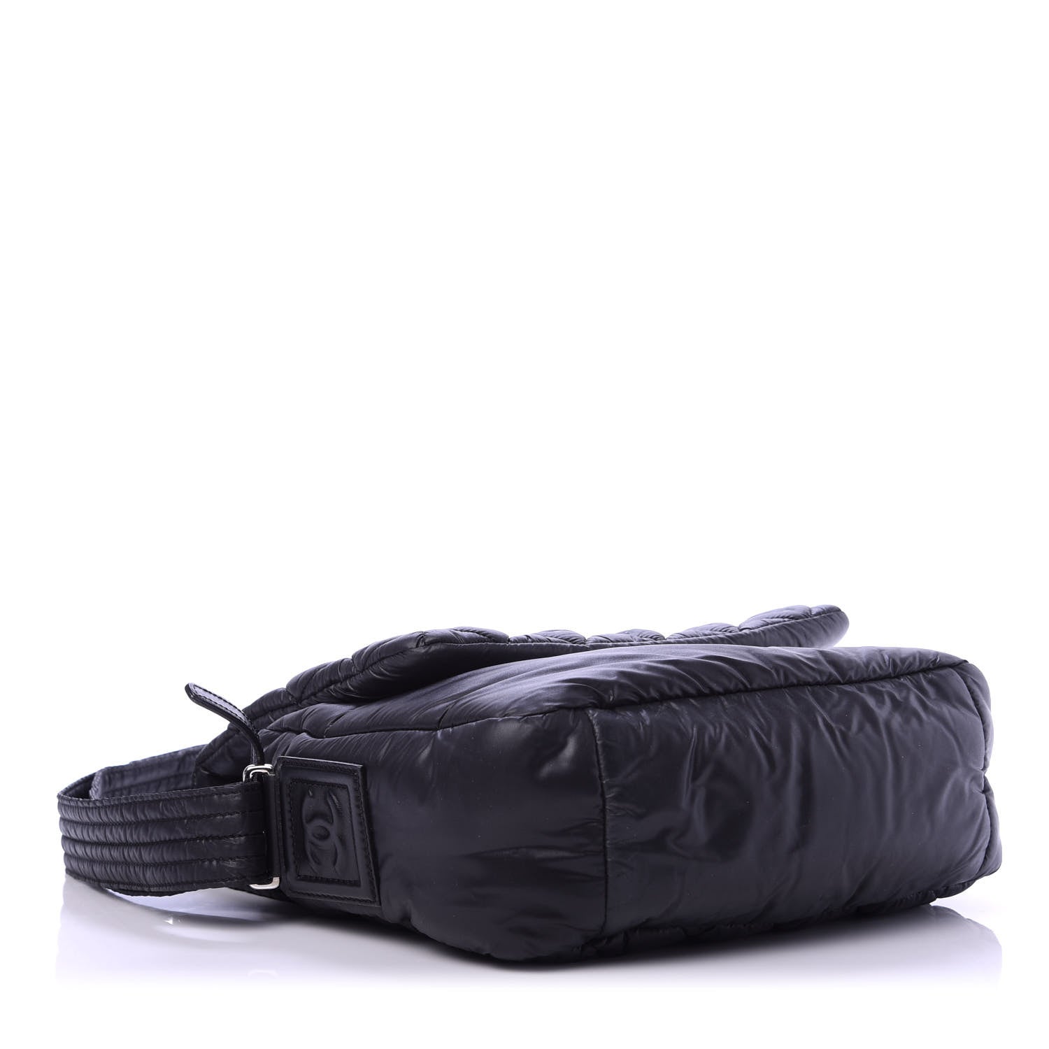 Chanel Nylon Small Coco Cocoon Messenger Bag Black 4 of 12
