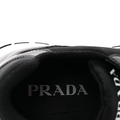 Prada Re-Nylon Piuma Metal Triangle Logo Quilted 45mm Sneakers 39.5 Black 8 of 10