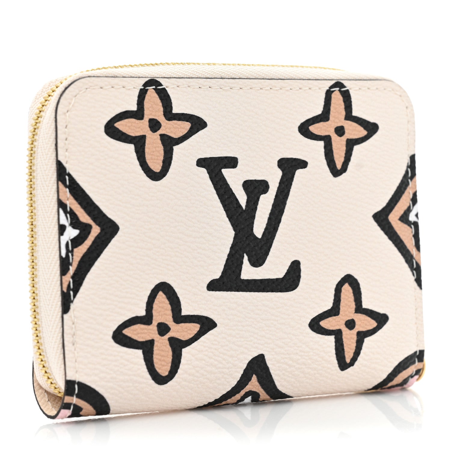 Louis Vuitton Monogram Giant Wild At Heart Zippy Coin Purse Creme 3 of 9