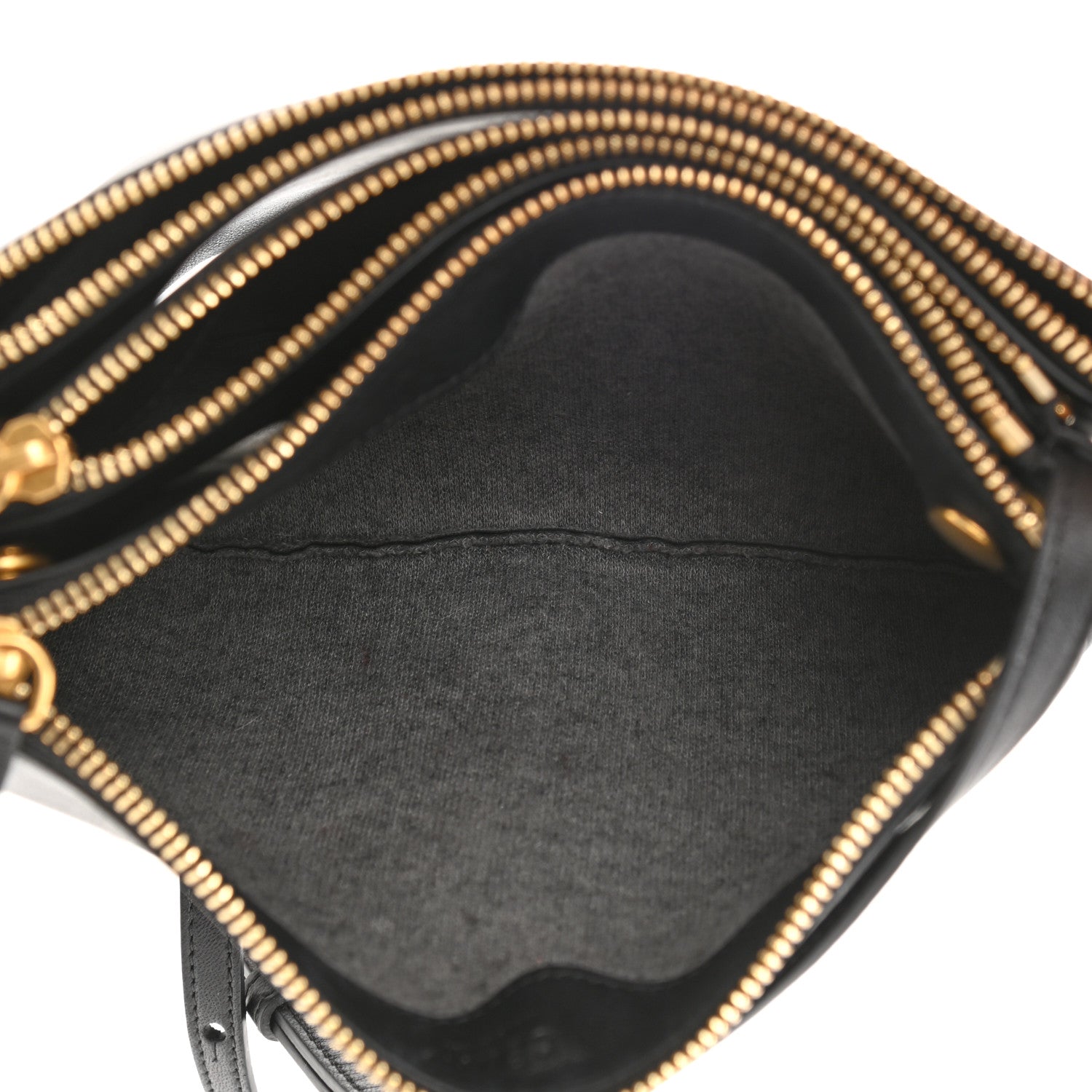 Celine Lambskin Small Trio Crossbody Bag Black 6 of 9